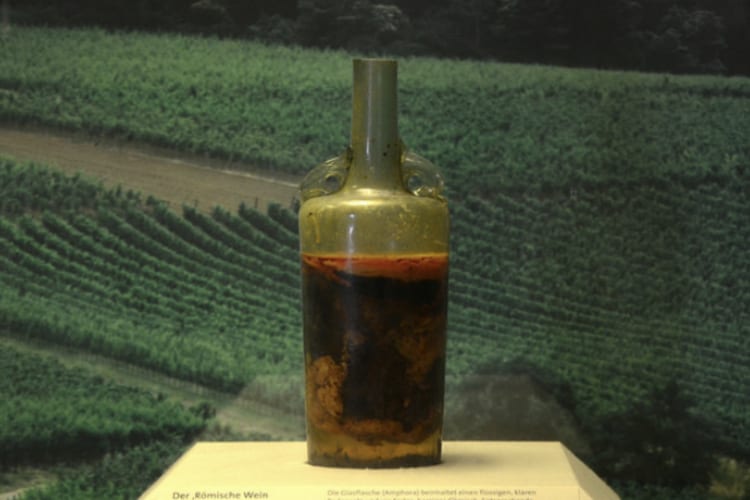 1695 year old wine bottle