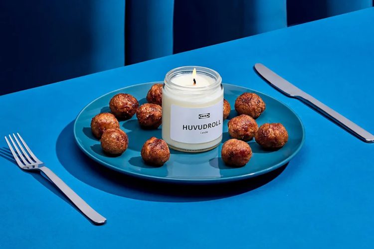 meatball-scented candle