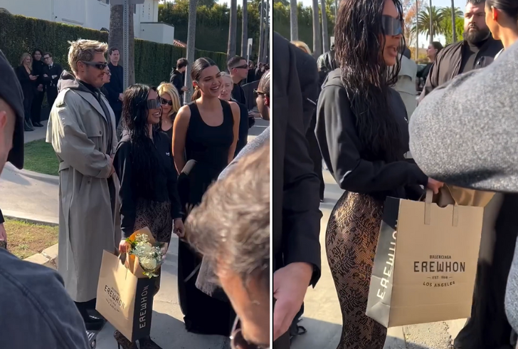 Kim Kardashian with Balenciaga Paper Bag